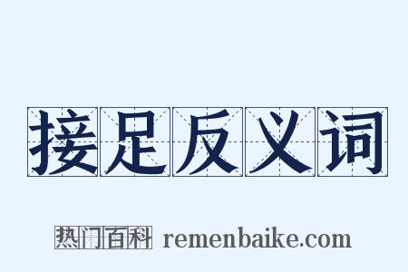接足反义词是什么意思的图片